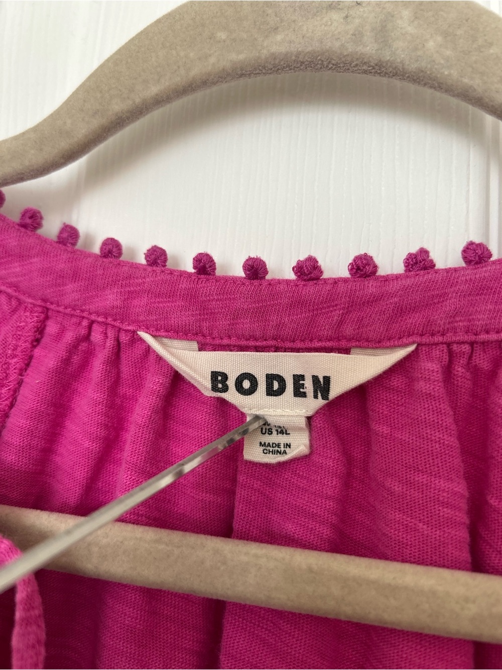 Boden Millie Pom Cotton Dress Long - Picture 6 of 14